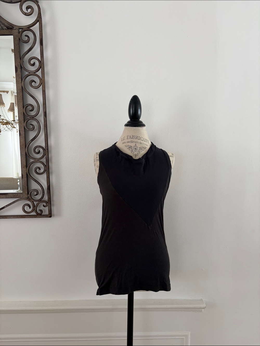 See By Chloe Black Sleeveless V-Neck Tank Top